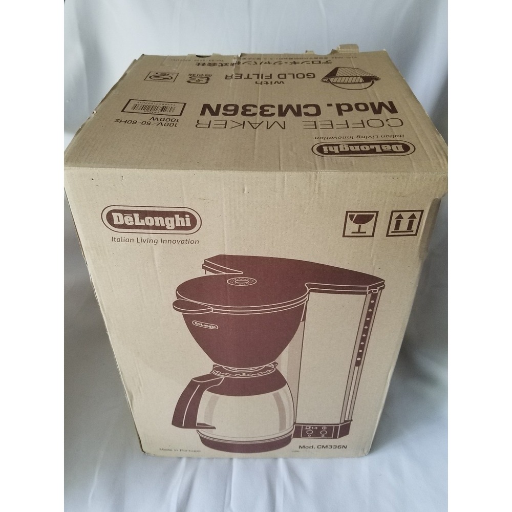 DeLonghi Coffee Maker With Gold Filter- CM336N- Made in Portugal
